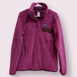 Patagonia Snap-T Fleece Pullover Magenta Purple Pink Womens Fleece Jacke…